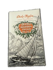 Dick Taylor Orange Bourbon Pecan 65% Dark Chocolate Craft Gourmet Belize 2 Oz