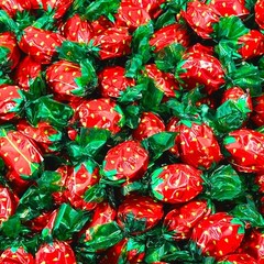 Strawberry Hard Candy | 1 Pound Bag – Approx. 85 Count | Strawberry Candy Ind…
