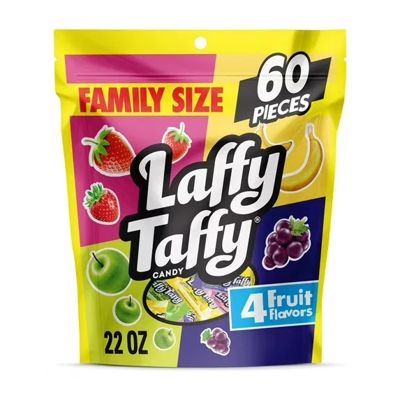 Laffy Taffy Assorted, Mini Bars, Chewy Candy in a Variety of Fruity Flavors