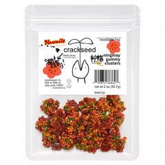 CrackSeed NingMay Gummy Clusters, Dried Plum (Li Hing Mui) with Lemon Peel, 56.7