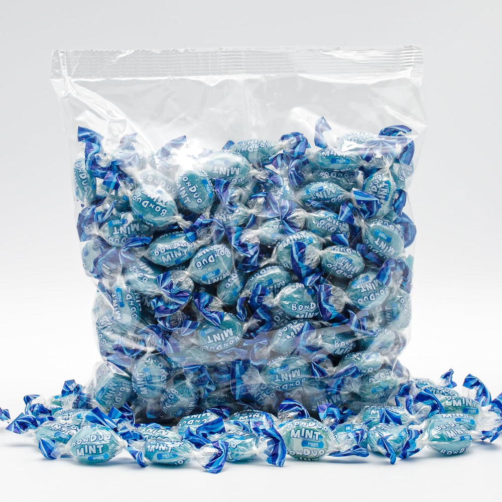 Blue Mints Individually Wrapped 2LB – Menthol Flavored Breath Mints, Hard She…