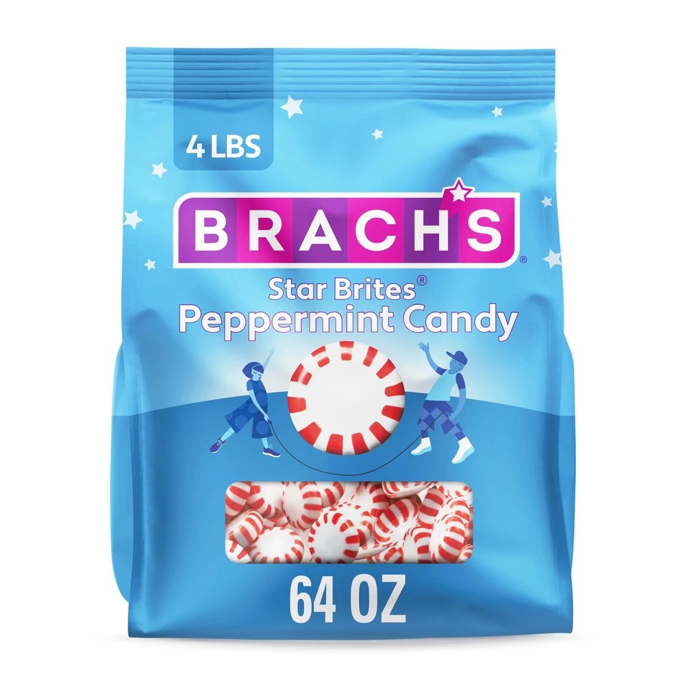 Brach’s Star Brites Christmas Candy Peppermint Individually Wrapped 360ct