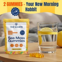TrueSeaMoss Gummies Sample – 1200mg Irish Sea Moss + 14 Count (Pack of 1)