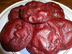 SOFT BAKED HOMEMADE RED VELVET CHOCOLATE CHIP COOKIES (2 DOZEN)