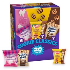 Assorted Cookie Mother’s Circus, Keebler Fudge Stripes & Famous Amos, 20ct