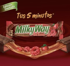 5X MILKY WAY SABOR RED BERRIES 🇲🇽 Special Edition Chocolate Candy Bar – 48.5g