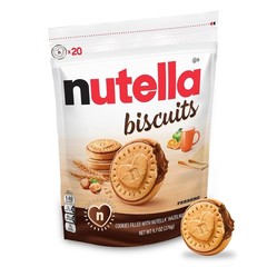 “Nutella Biscuits Cookies Filled with Nutella Hazelnut Spread, Sweet Snack9.7 oz