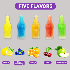Nik-L-Nip Wax Bottles, Fruit Flavored Drinks, Bulk Nostalgia Candy (4 Pounds)