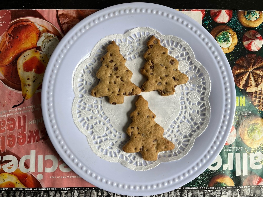 Homemade Chocolate Chip Cookies Christmas Tree Qty 12 Made Fresh