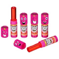Push Pop Pink Candy Lollipops 10 Ct Strawberry Flavor Party Favors Birthday Gift