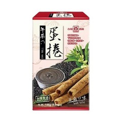 Seawood Sesame Flavor Egg Roll 144g/(72gx2bags)台灣西塢芝麻蛋捲