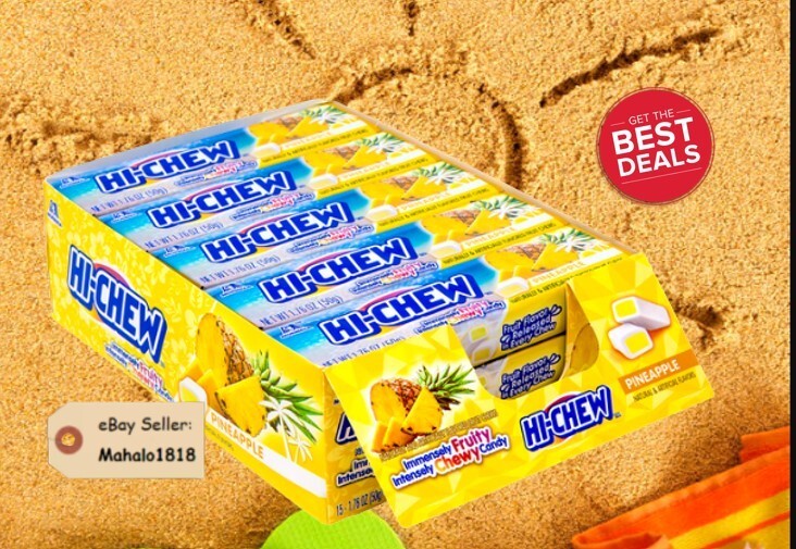 🍍Pineapple Hi Chew Morinaga Chewy Candy 1.76 oz (Pack of 15) Hawaii Exclusive