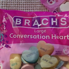 Brach’s Large Conversation Hearts Candy Lot x4 Valentine’s Day 10 oz Each Bag