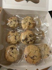 Chocolate chip cookies. Made To Order. 2 Dozen. Sealed For Freshness.