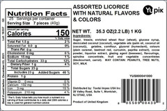 Assorted Licorice Candy Mix, 2.2 Lb (35.2 Oz), Natural Flavors & Colors, Classic