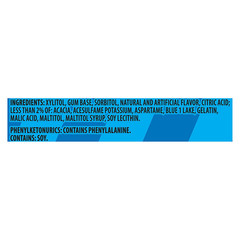 Vibes SOUR PATCH KIDS Blue Raspberry Sugar-Free Chewing Gum, 4 Bottles of 40 Pie