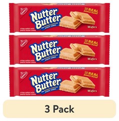 Nutter Butter Peanut Butter Wafer Cookies, 10.5 oz (Pack OF 3)