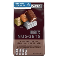 HERSHEY’S NUGGETS Assorted Chocolate Candy Party Pack, 26 oz