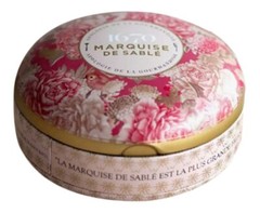 LA SABLESIENNE, L’Ecrin Trésor” Round Decorative Tin of Shortbread with Apricot
