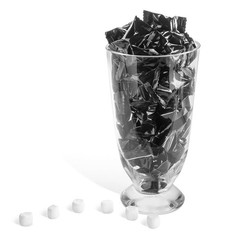 Candy Envy Black Buttermints – 13oz Bag – 100 Individually Wrapped Mint Candies