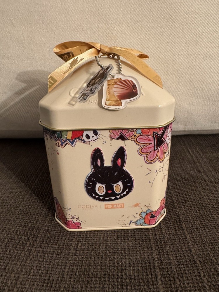Godiva x Pop Mart Labubu Collab Limited Edition Gift Tin Milk Chocolate New