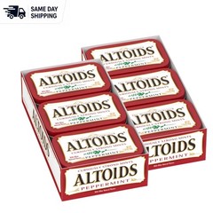 12-Pack Classic Peppermint Breath Mints, 1.76 Ounce Tins for On-the-Go Freshness