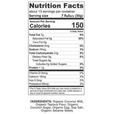 Ava Organics Coconut Crispy Rollers, 14.1 oz. FREE shipping