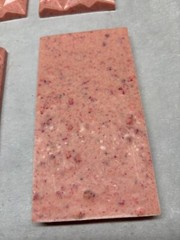 Pink chocolate bar full of Strawberry & Raspberry chocolate hand made 100g !