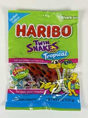 2X Haribo Twin Snakes Sweet & Sour Gummi Candy 4 oz Bag