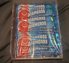 Sealed Airheads Blue Raspberry Candy Pack 36 Individually Wrapped Chewy Treats