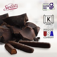 Kosher Certified Dark Chocolate Fruit Flavored Sticks – Pack of 2, 10.5oz