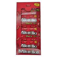 Chews Mike Ike Classic Cherry Delicious Shareable Case 24 Small Boxes Snack Bulk