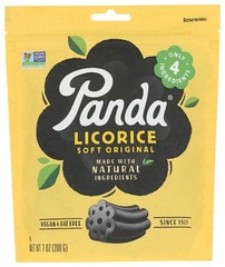 Black Licorice Soft Chews Panda 7 Ounce