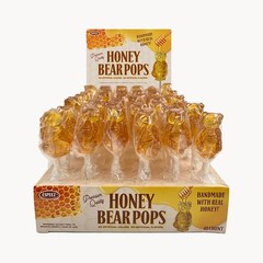 Espeez Honey Bear Pops 48 Count Display Real Honey Lollipops Bulk Party Favors