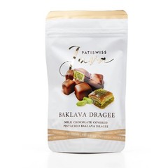 Juva Milk Chocolate-Coated Turkish Baklava Dragees with Pistachios