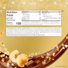 Ferrero Rocher, 24 Count, Gourmet Milk Chocolate Hazelnut, Chocolate Gift Box, I
