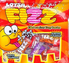 Lotsa Fizz Sour Fizzy Wrapped Candies 6 LB Bulk Vending Fruit Hard Candy