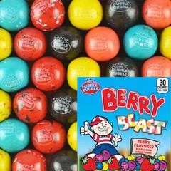 Dubble Bubble 850 BERRY BLAST 1″nom GUMBALLS bulk vending assorted double party