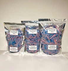 Sour Power Belts Candy Bulk *Cotton Candy Flavor* *Pick SIze* Packed Fresh Daily