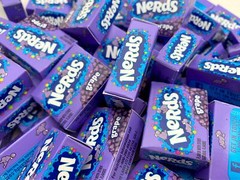 CrazyOutlet Candy Nerds Grape Flavor, 70 Purple Mini Boxes