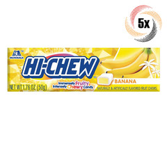5x Sticks Morinaga Hi-Chew Banana Flavored Chewy Fruit Chews | 1.76oz