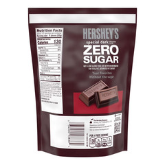 Hershey’s Special Dark Zero Sugar Chocolate Candy 5.1 oz Bag Sugar Free Chocolat