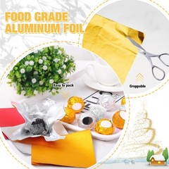 200 Foil Candy Wrappers 7.5×6 inches – Gold & Silver Chocolate Bar Wraps
