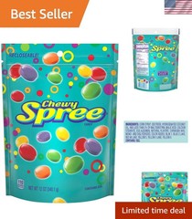 12oz Spree Assorted Fruity Hard Candy – Resealable for Freshness, Treat