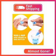 Wax Bottle Candy Drinks Filled with Flavored Syrups – Candys Nik-L-Nips Vintage