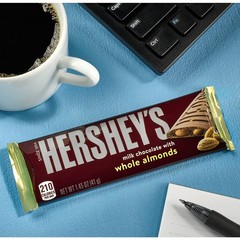HERSHEY’S Milk Chocolate with Whole Almonds Candy Bars 1.45 oz 36 Count