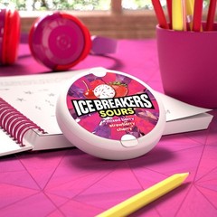Ice Breakers Sours Strawberry-Mixed Berry 1.5 Oz Containers (Pack Of 8), 1.5