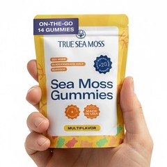 TrueSeaMoss Gummies Sample – 1200mg Irish Sea Moss + 14 Count (Pack of 1)