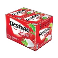 Dentyne Splash Sugar Free Gum Strawberry Lime Flavor 13.3 g Pack of 16