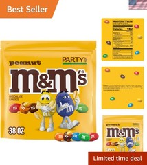 Party Size 38 oz Resealable Bag of Milk Chocolate Peanut Candies – Joyful Treats